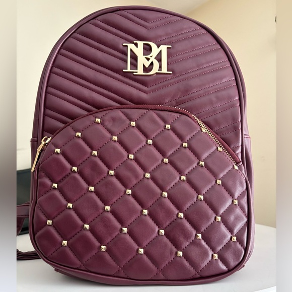 NWT Badgley Mischka Deep Wine Backpack - Picture 1 of 4